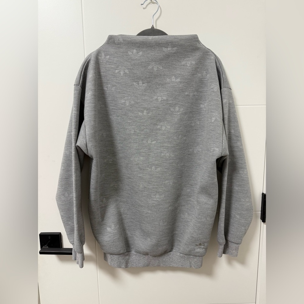 adidas Women's Gray Crewneck Sweater